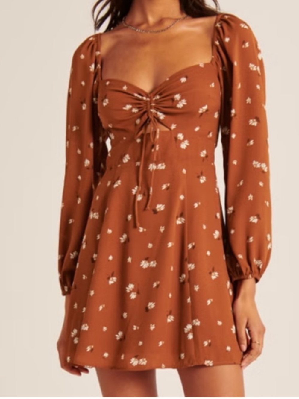 Abercrombie & Fitch Rust Floral Dress